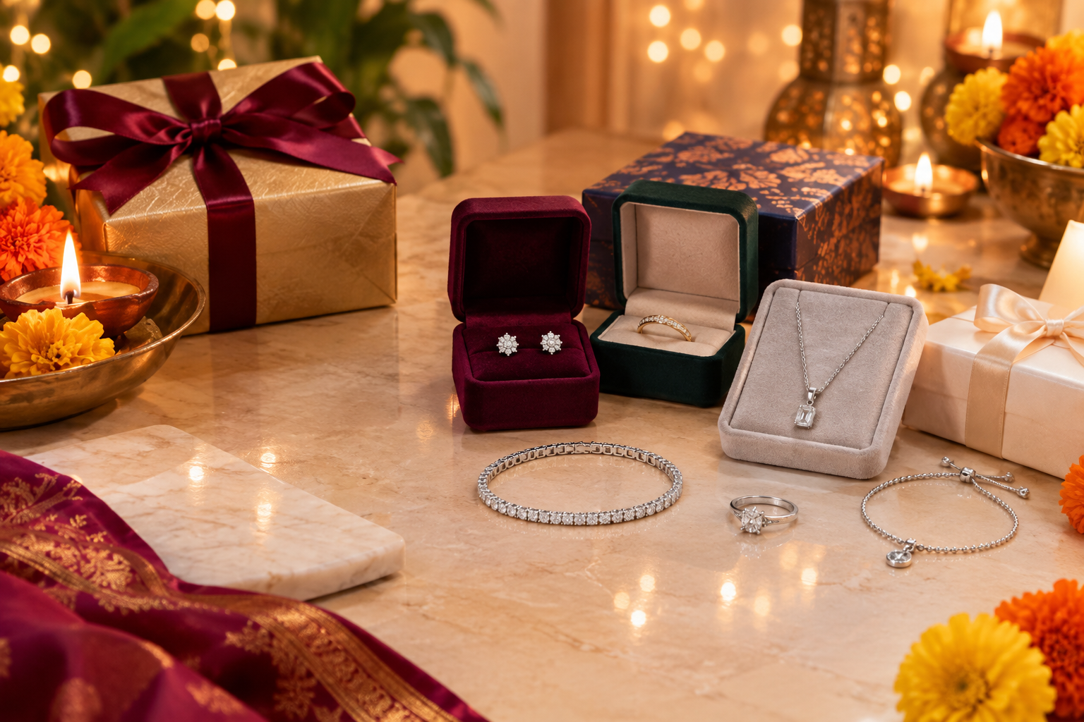 Caratleaf gold and silver jewellery gifts for Diwali 2026