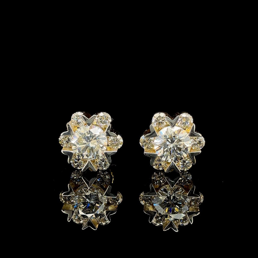 Bloom Floral Cluster Stud Earrings