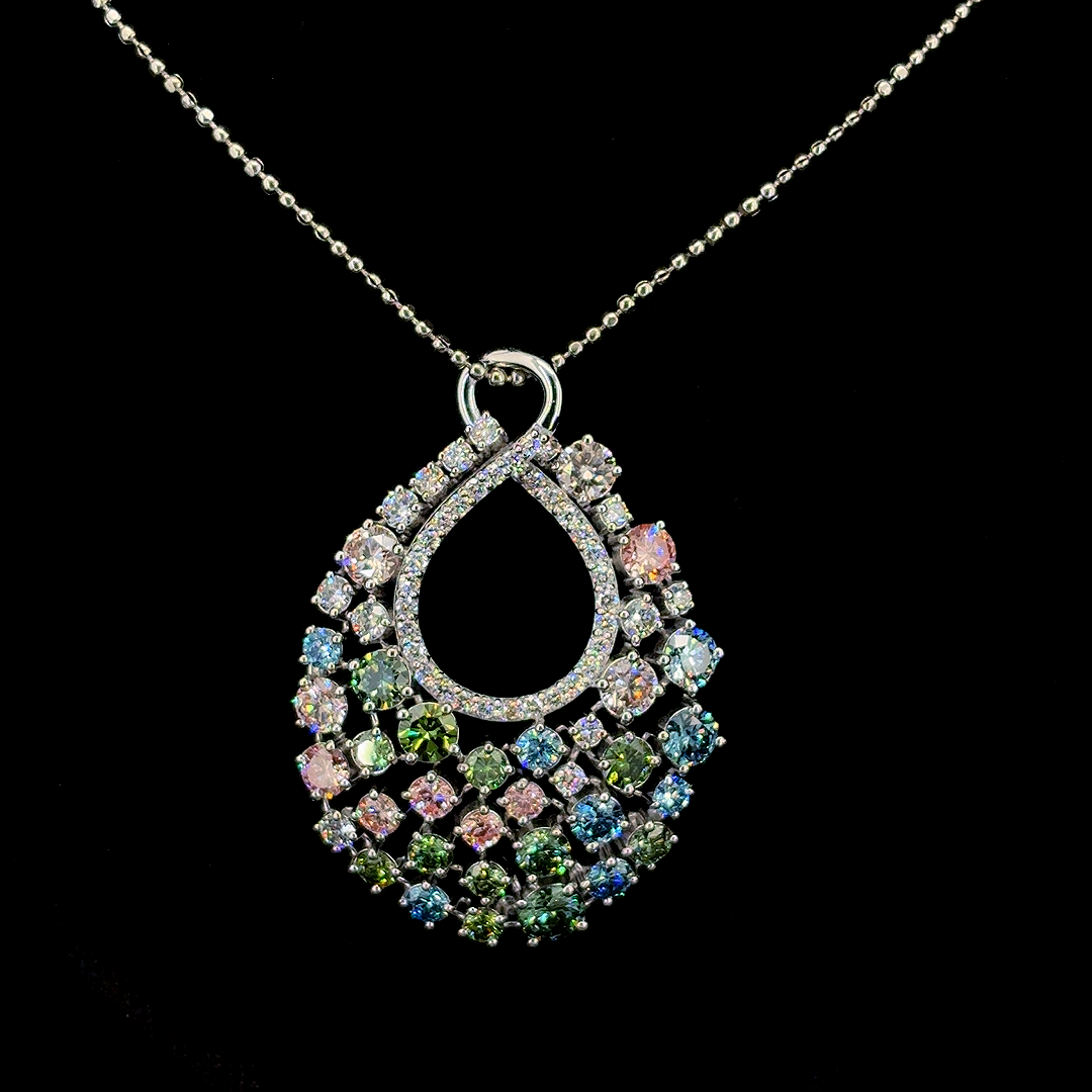 Carnival Multicolour Teardrop Pendant