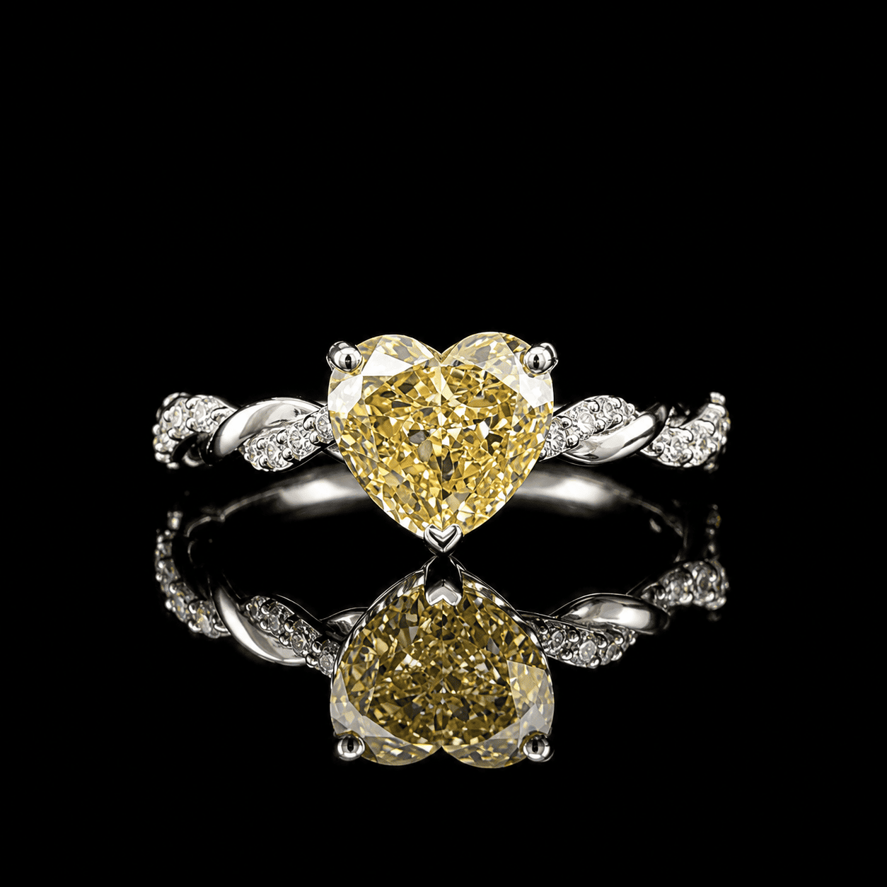 Heart Twist Ring